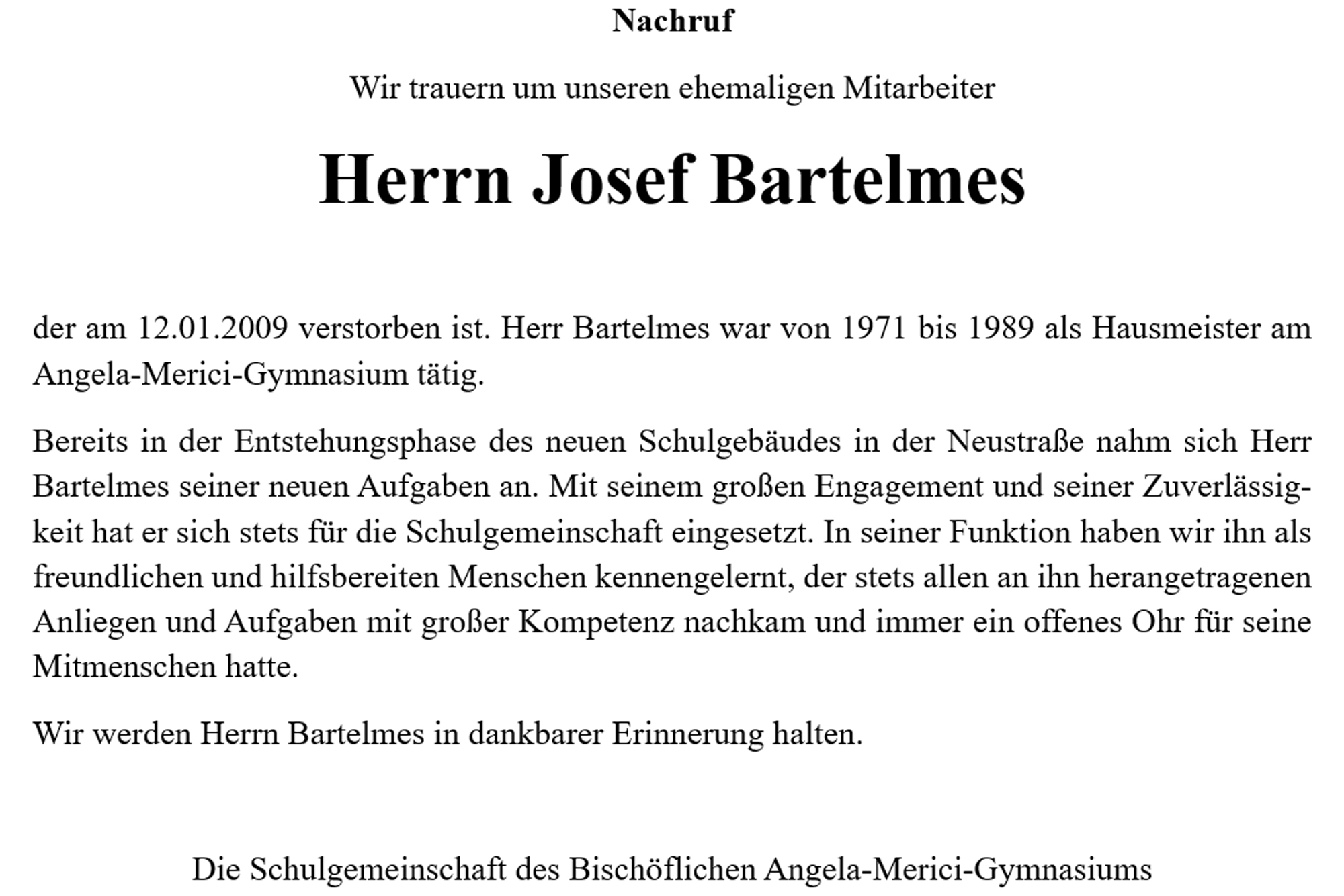 Josef Bartelmes