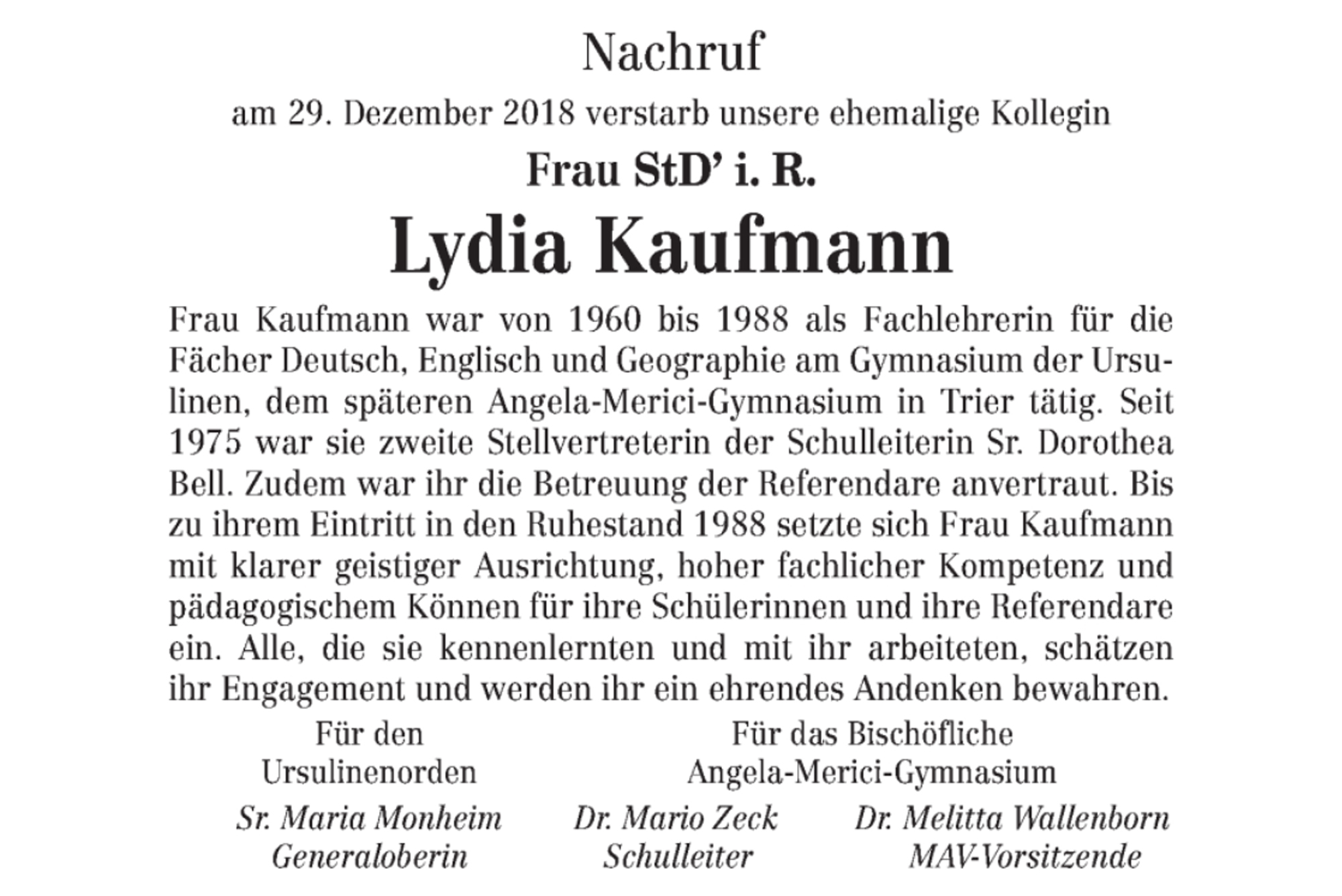 Lydia Kaufmann