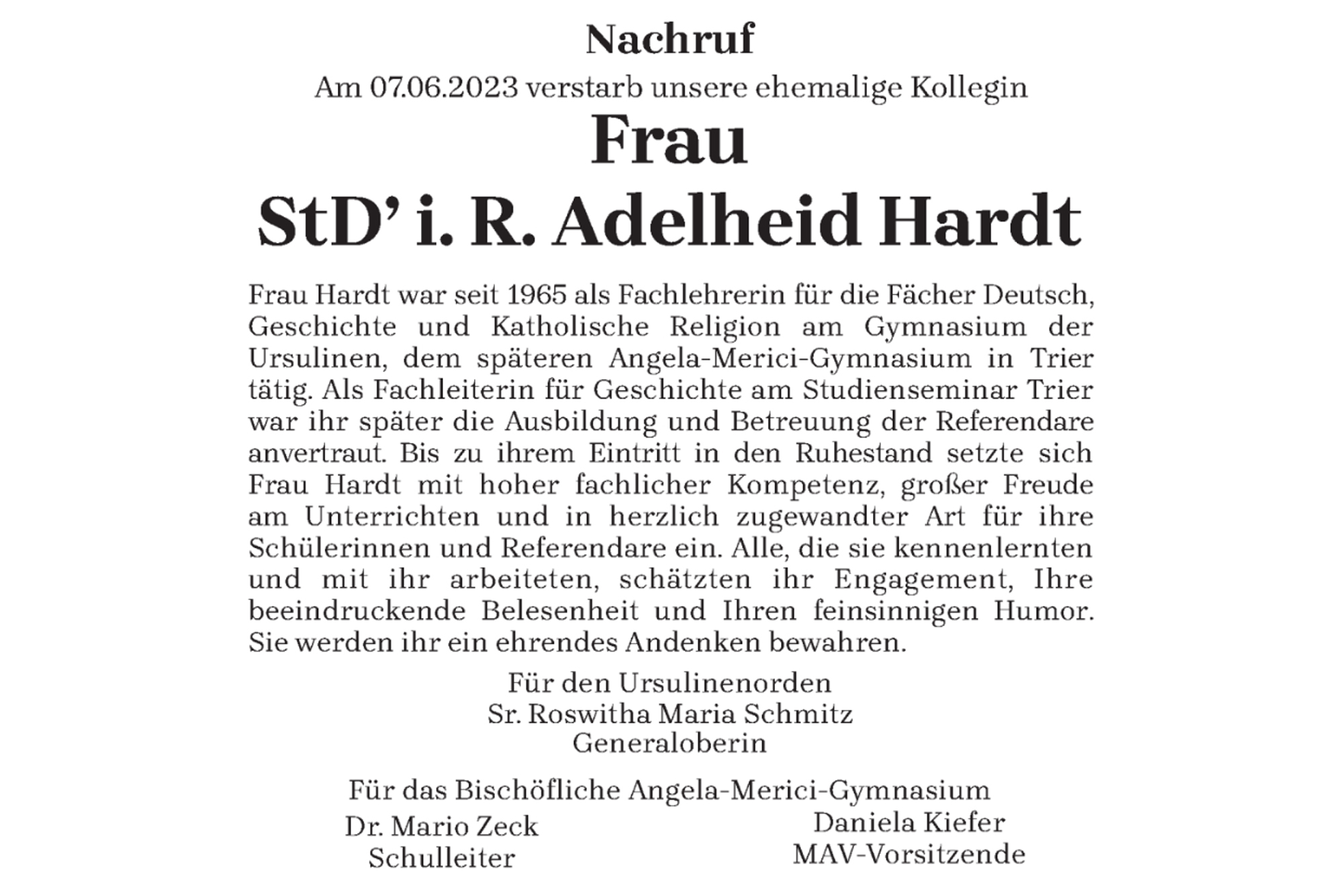 Adelheid Hardt